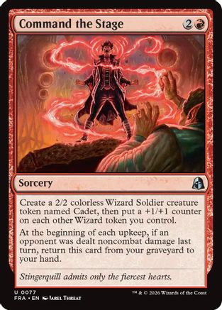 {C} Command the Stage (Foil) [Reality Fracture] [FRA 077]