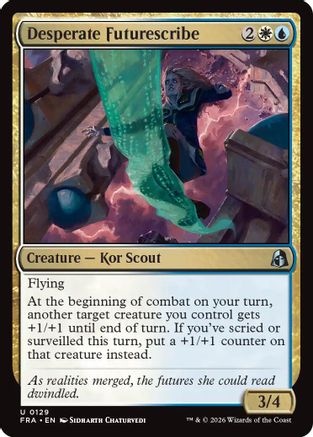 {C} Desperate Futurescribe (Foil) [Reality Fracture] [FRA 129]