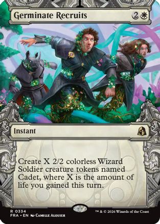 {R} Germinate Recruits (Showcase) (Foil) [Reality Fracture] [FRA 334]