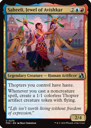 {C} Saheeli, Jewel of Avishkar [Reality Fracture] [FRA 275]