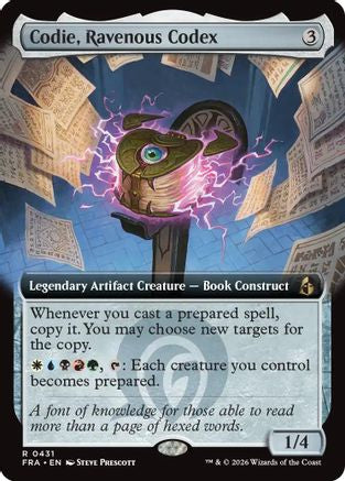 {R} Codie, Ravenous Codex (Extended Art) (Foil) [Reality Fracture] [FRA 431]