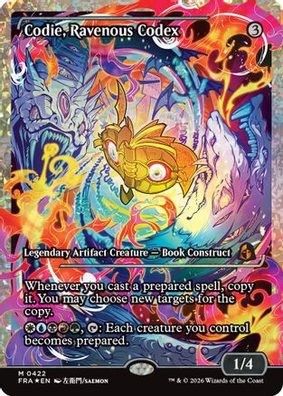 {R} Codie, Ravenous Codex (Showcase) (Fracture Foil) (Foil) [Reality Fracture] [FRA 422]