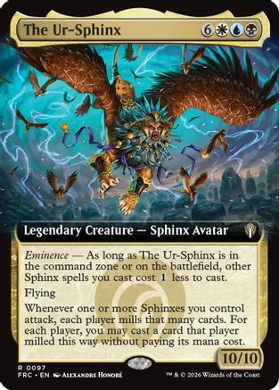 {R} The Ur-Sphinx (Extended Art) [Commander Reality Fracture] [ 097]