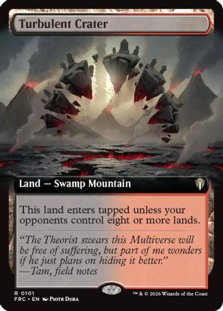 {R} Turbulent Crater (Extended Art) [Commander Reality Fracture] [ 101]