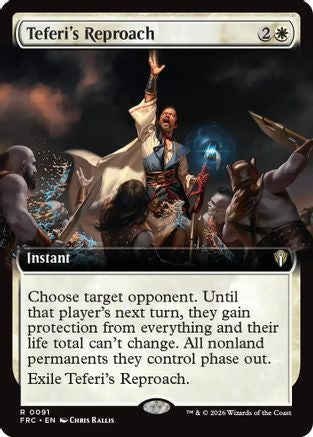 {R} Teferi's Reproach (Extended Art) [Commander Reality Fracture] [ 091]