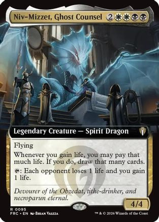 {R} Niv-Mizzet, Ghost Counsel (Extended Art) [Commander Reality Fracture] [ 095]