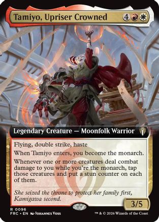 {R} Tamiyo, Upriser Crowned (Extended Art) [Commander Reality Fracture] [ 096]
