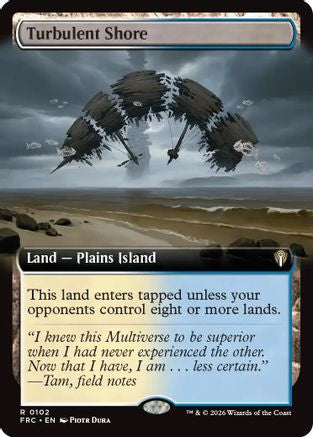 {R} Turbulent Shore (Extended Art) [Commander Reality Fracture] [ 102]