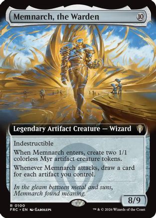 {R} Memnarch, the Warden (Extended Art) [Commander Reality Fracture] [ 100]