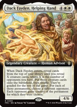 {R} Dack Fayden, Helping Hand (Extended Art) [Commander Reality Fracture] [ 089]