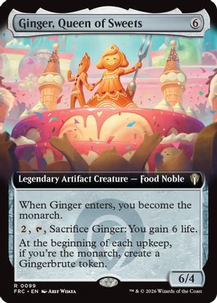 {R} Ginger, Queen of Sweets (Extended Art) [Commander Reality Fracture] [ 099]