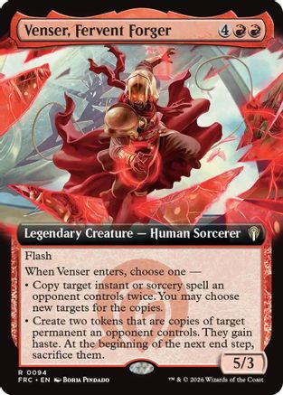 {R} Venser, Fervent Forger (Extended Art) [Commander Reality Fracture] [ 094]