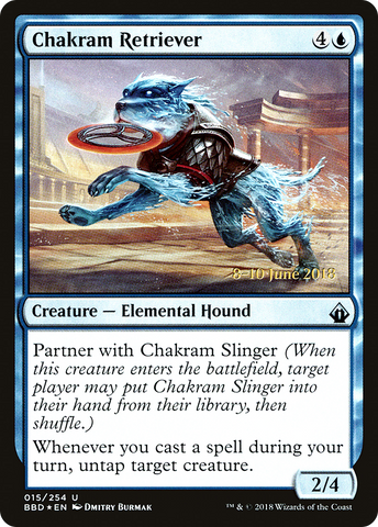 {C} Chakram Retriever (Prerelease) [Battlebond Promos][PA BBD 15S]