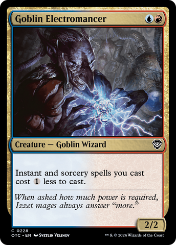{C} Goblin Electromancer [Outlaws of Thunder Junction Commander][OTC 228]