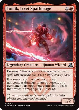 {C} Tomik, Izzet Sparkmage (Foil) [Reality Fracture] [FRA 253]