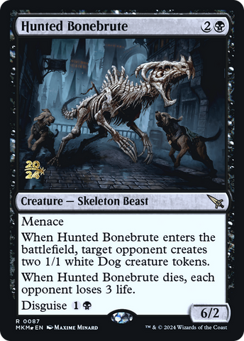 {R} Hunted Bonebrute [Murders at Karlov Manor Prerelease Promos][PR MKM 087]