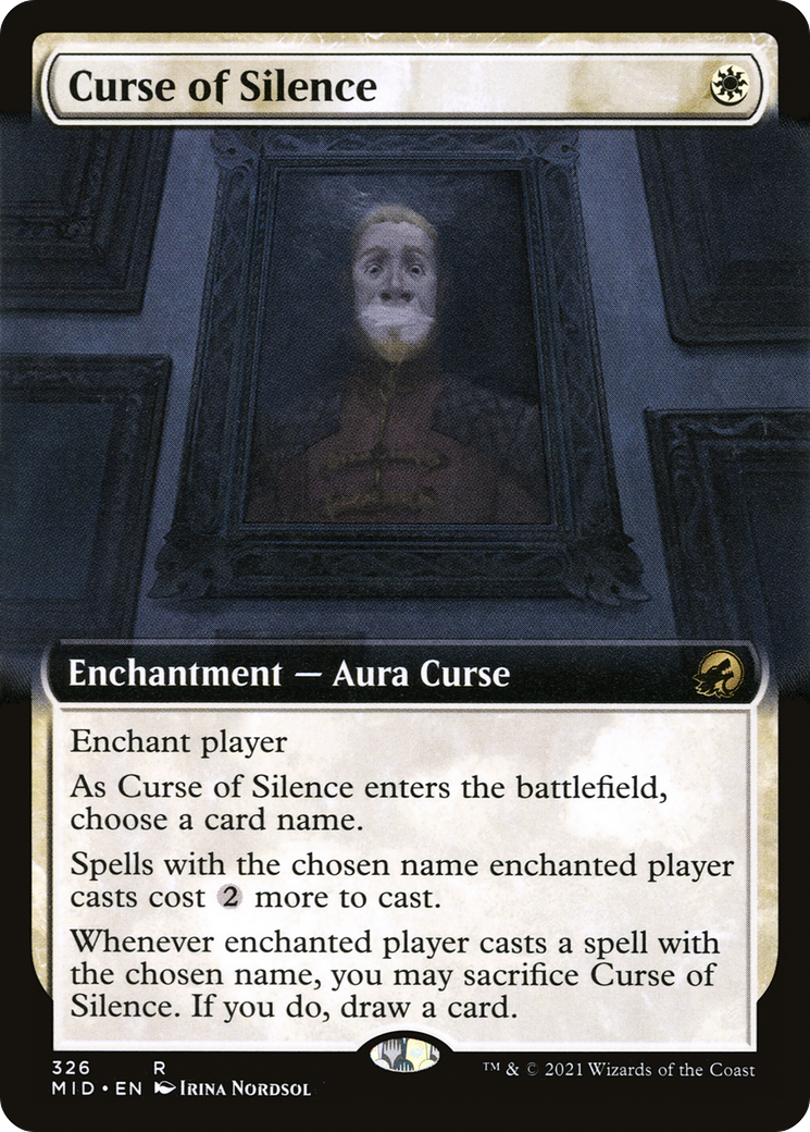 {R} Curse of Silence (Extended Art) [Innistrad: Midnight Hunt][MID 326]