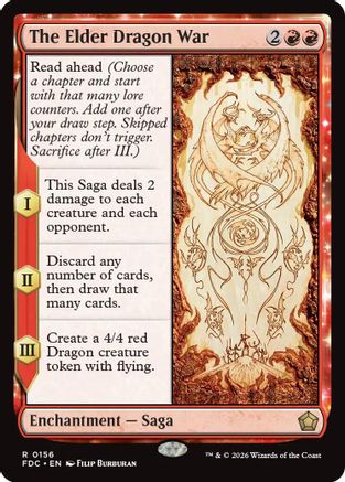 {R} The Elder Dragon War [Commander Foundations] [FDC 156]