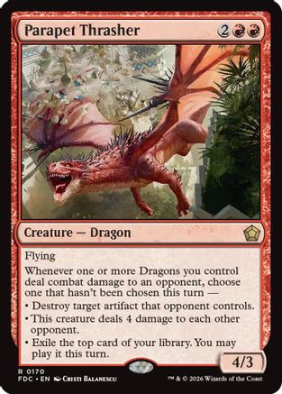 {R} Parapet Thrasher [Commander Foundations] [FDC 170]