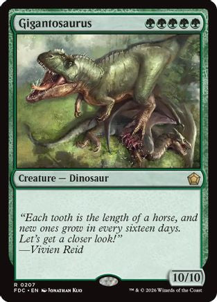{R} Gigantosaurus [Commander Foundations] [FDC 207]