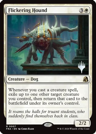 {@@FRA R} Flickering Hound (Promo) (Foil) [Promo Pack Reality Fracture] [PPFRA 007]