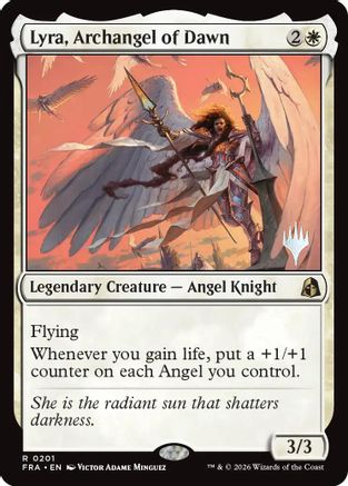 {@@FRA R} Lyra, Archangel of Dawn (Promo) [Promo Pack Reality Fracture] [PPFRA 201]