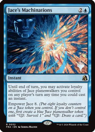{@@FRA R} Jace's Machinations (Promo) [Promo Pack Reality Fracture] [PPFRA 032]