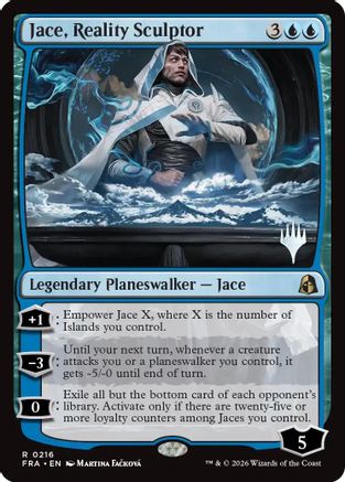 {@@FRA R} Jace, Reality Sculptor (Promo) (Foil) [Promo Pack Reality Fracture] [PPFRA 216]