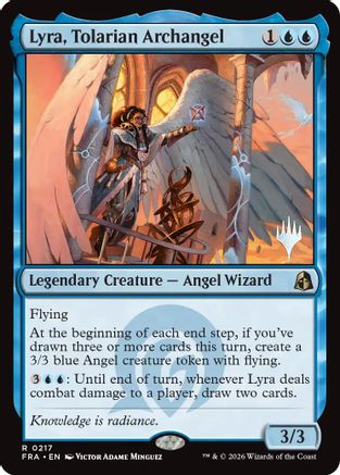 {@@FRA R} Lyra, Tolarian Archangel (Promo) [Promo Pack Reality Fracture] [PPFRA 217]