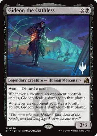 {@@FRA R} Gideon the Oathless (Promo) [Promo Pack Reality Fracture] [PPFRA 230]