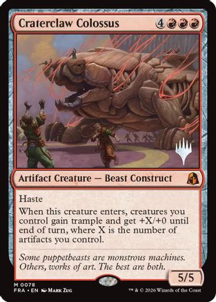 {@@FRA R} Craterclaw Colossus (Promo) [Promo Pack Reality Fracture] [PPFRA 078]