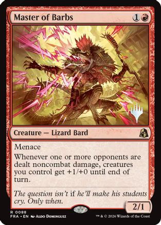 {@@FRA R} Master of Barbs (Promo) (Foil) [Promo Pack Reality Fracture] [PPFRA 088]