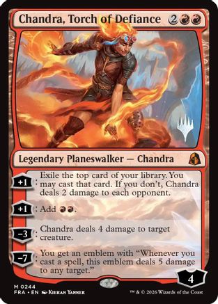 {@@FRA R} Chandra, Torch of Defiance (Promo) [Promo Pack Reality Fracture] [PPFRA 244]
