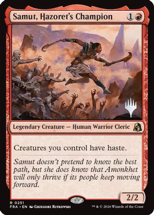 {@@FRA R} Samut, Hazoret's Champion (Promo) [Promo Pack Reality Fracture] [PPFRA 251]