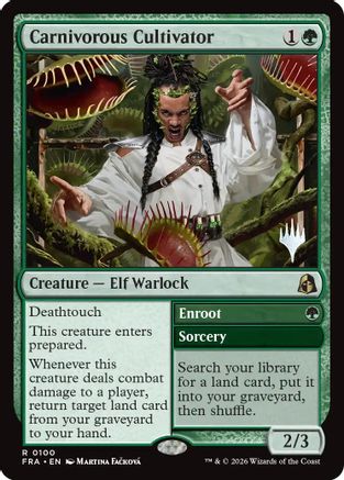 {@@FRA R} Carnivorous Cultivator (Promo) (Foil) [Promo Pack Reality Fracture] [PPFRA 100]
