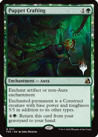 {@@FRA R} Puppet Crafting (Promo) (Foil) [Promo Pack Reality Fracture] [PPFRA 111]