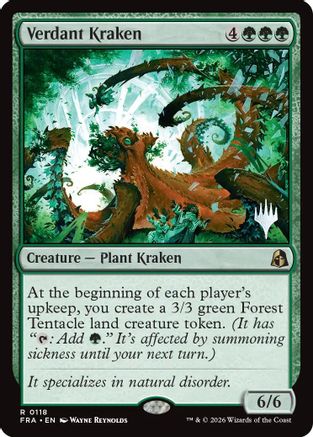 {@@FRA R} Verdant Kraken (Promo) [Promo Pack Reality Fracture] [PPFRA 118]