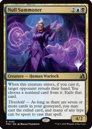 {@@FRA R} Null Summoner (Promo) [Promo Pack Reality Fracture] [PPFRA 142]