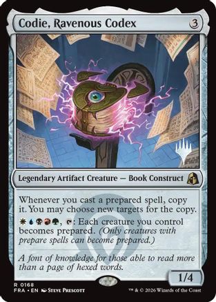 {@@FRA R} Codie, Ravenous Codex (Promo) (Foil) [Promo Pack Reality Fracture] [PPFRA 168]