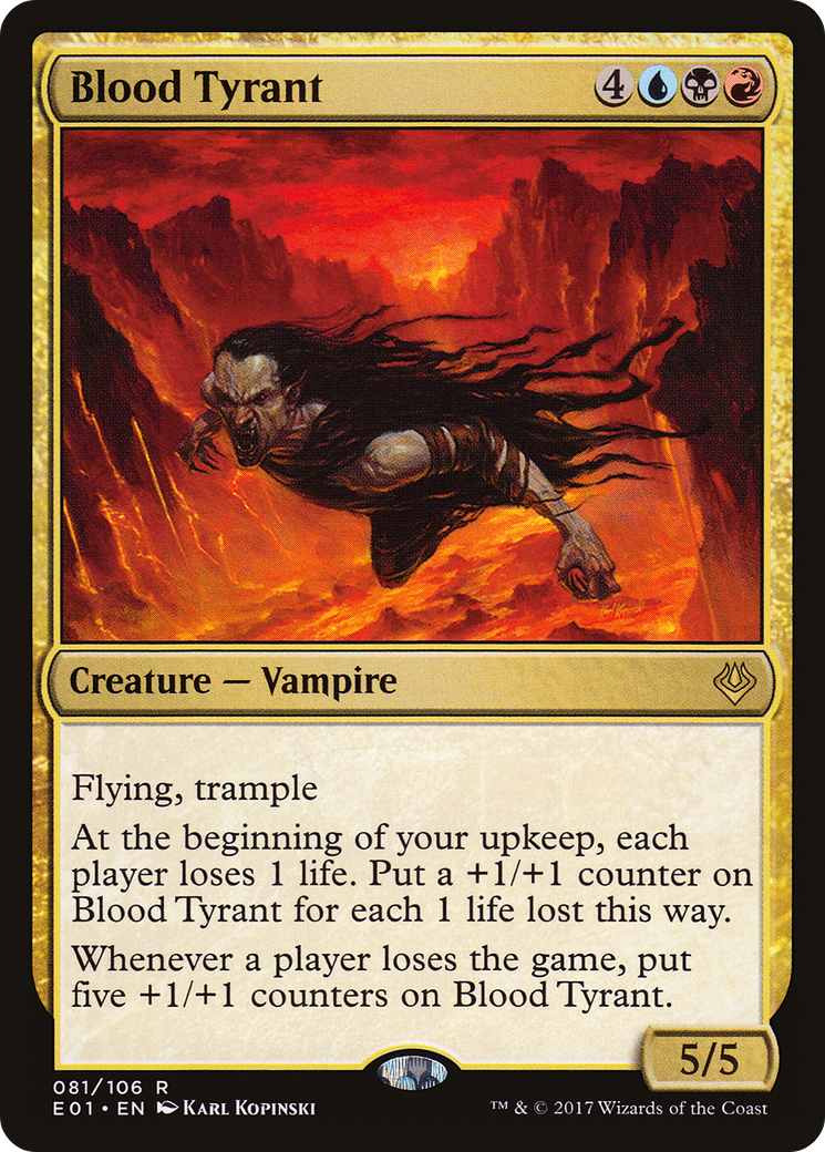 {R} Blood Tyrant [Archenemy: Nicol Bolas][E01 081]