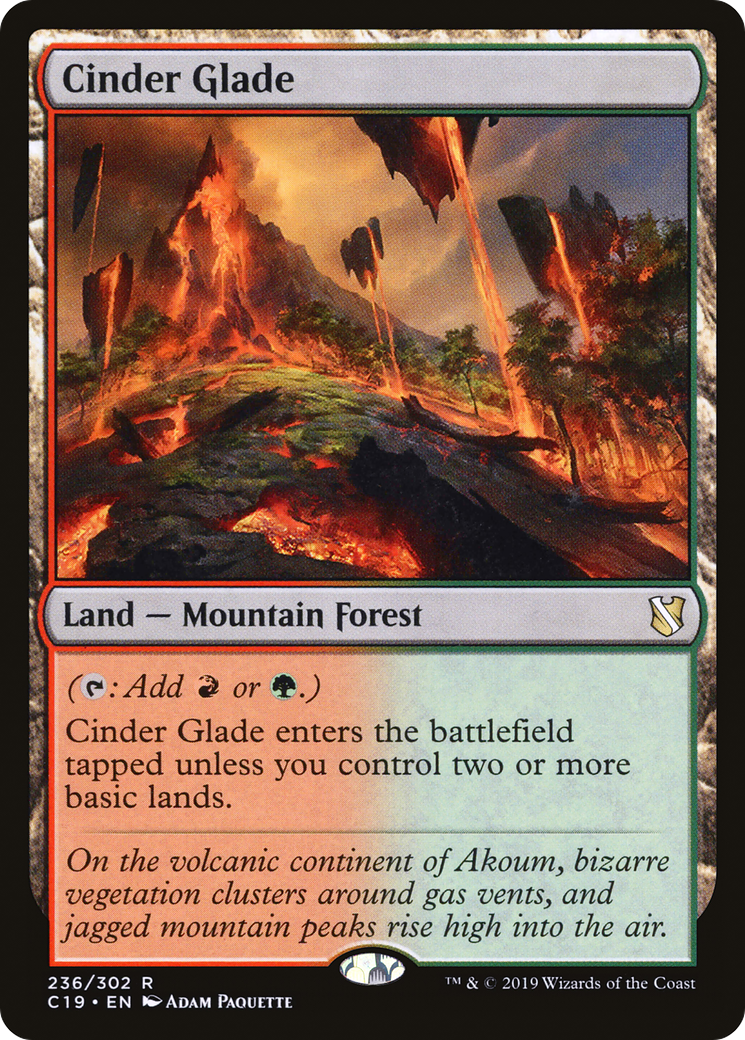 {R} Cinder Glade [Commander 2019][C19 236]