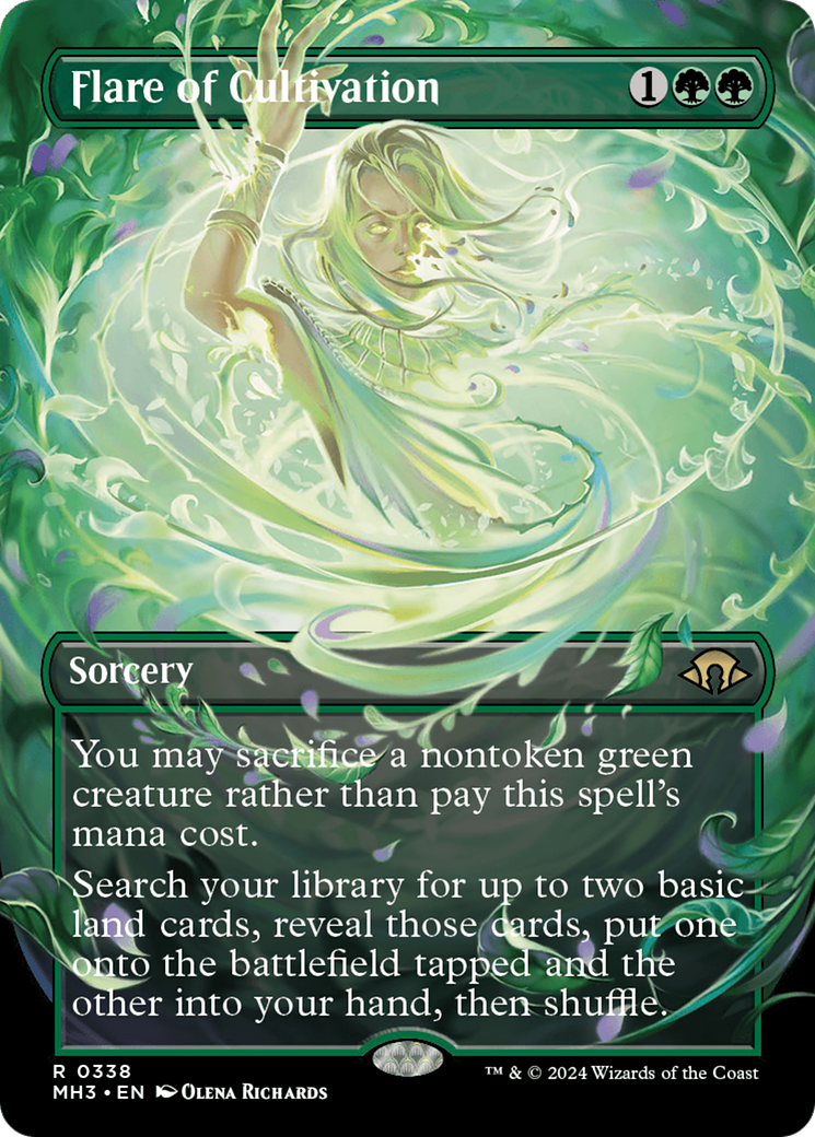 {R} Flare of Cultivation (Borderless) [Modern Horizons 3][MH3 338]