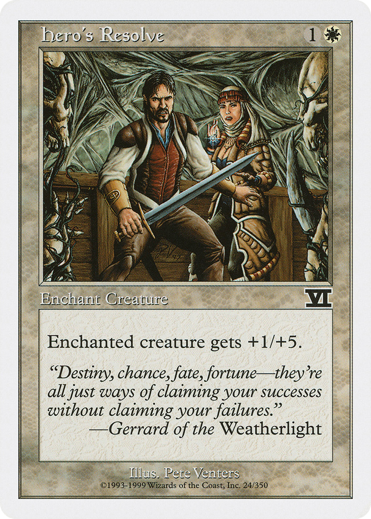 {C} Hero's Resolve [Classic Sixth Edition][6ED 024]