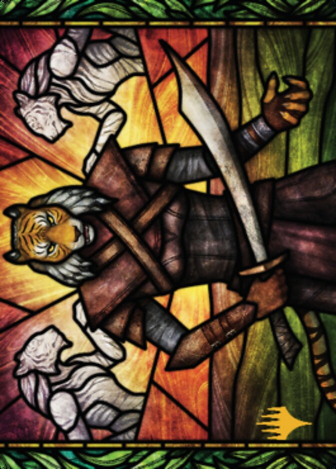 {A} Zar Ojanen, Scion of Efrava Art Card (Gold-Stamped Signature) [Dominaria United Art Series][GS ADMU 080]