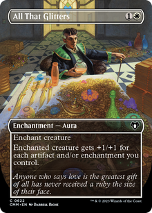 {C} All That Glitters (Borderless Alternate Art) [Commander Masters][CMM 622]