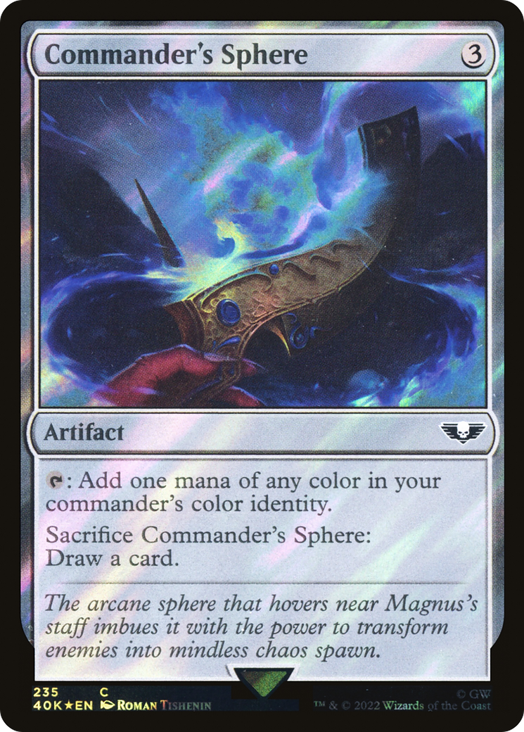 {C} Commander's Sphere (Surge Foil) [Universes Beyond: Warhammer 40,000][SF 40K 235]