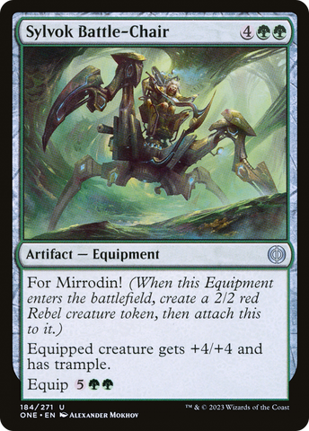 {C} Sylvok Battle-Chair [Phyrexia: All Will Be One][ONE 184]