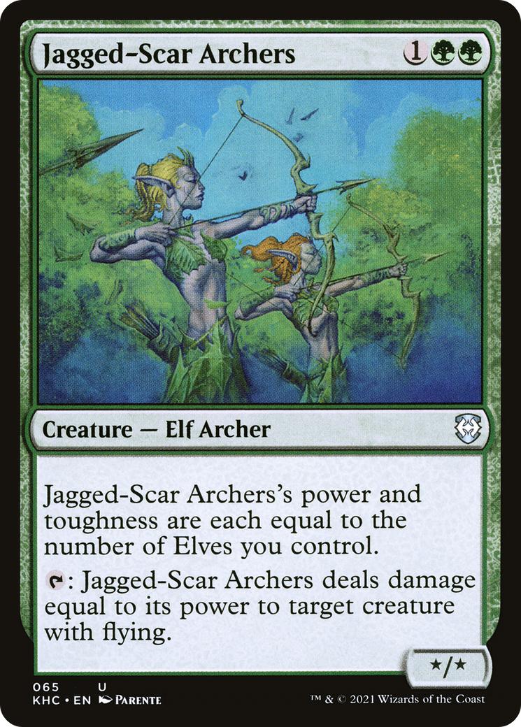 {C} Jagged-Scar Archers [Kaldheim Commander][KHC 065]