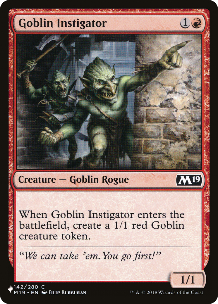 Goblin Instigator [LIST 142/280]