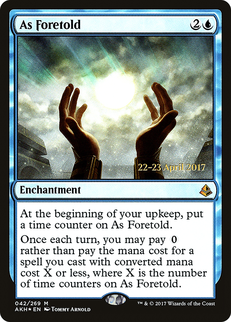 {R} As Foretold [Amonkhet Prerelease Promos][PR AKH 042] - Misty Mountain Games